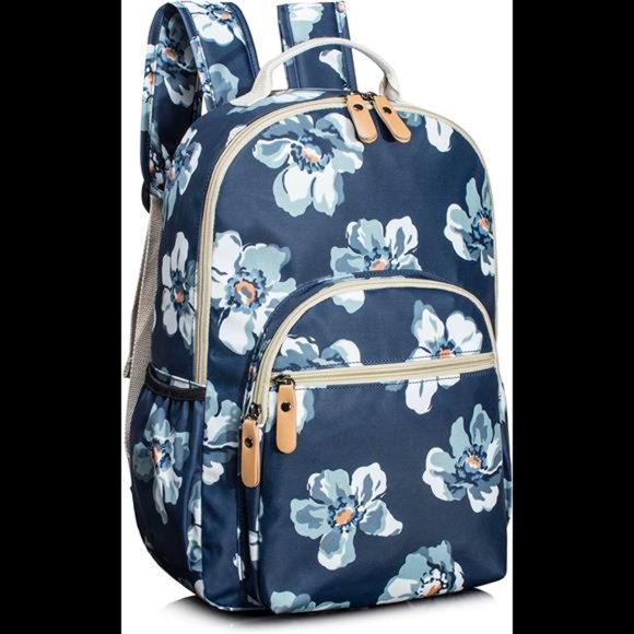 Water-resistant Floral School Backpack Travel Bag Girls Bookbags Satchel main image 6